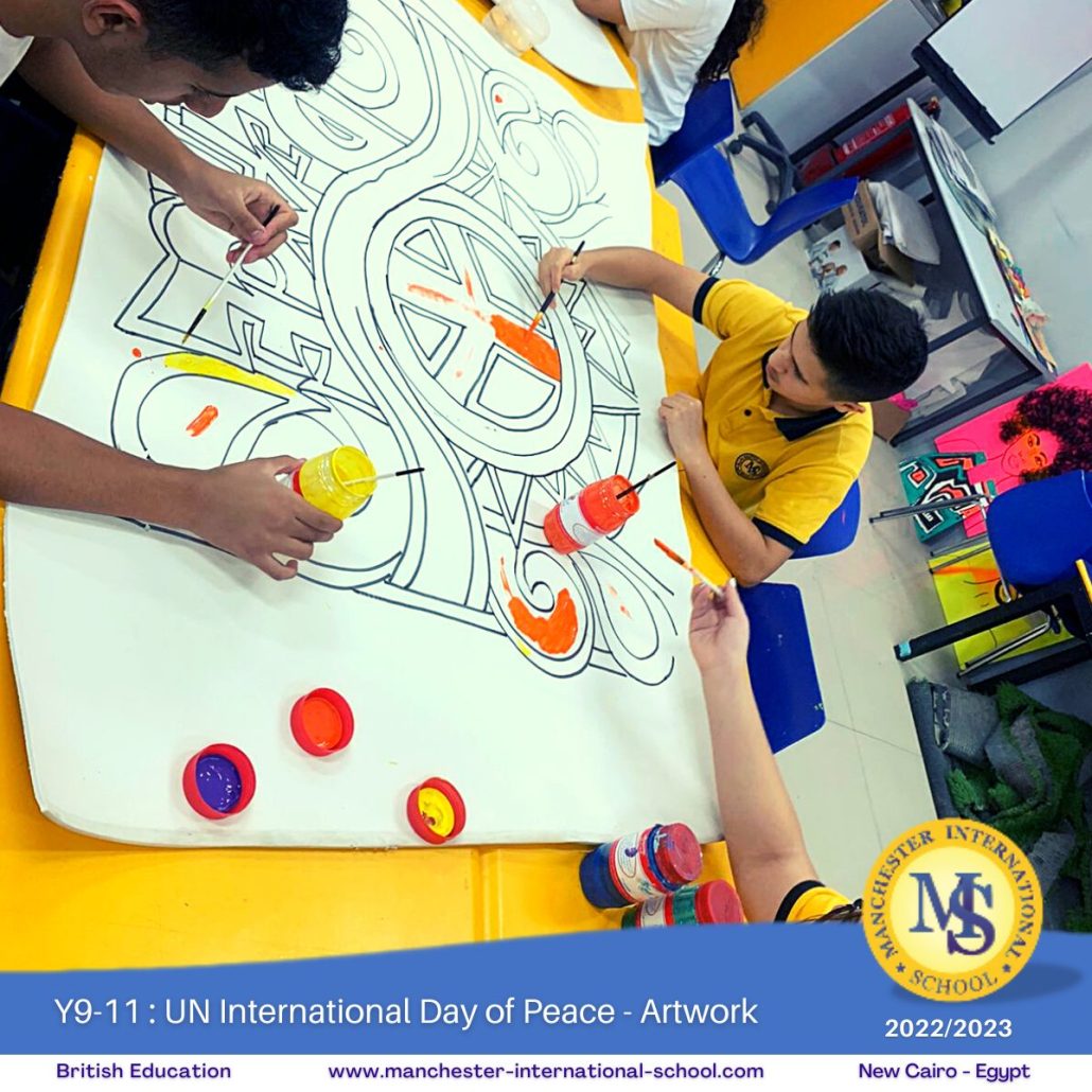 Y9-11 : UN International Day of Peace Artwork