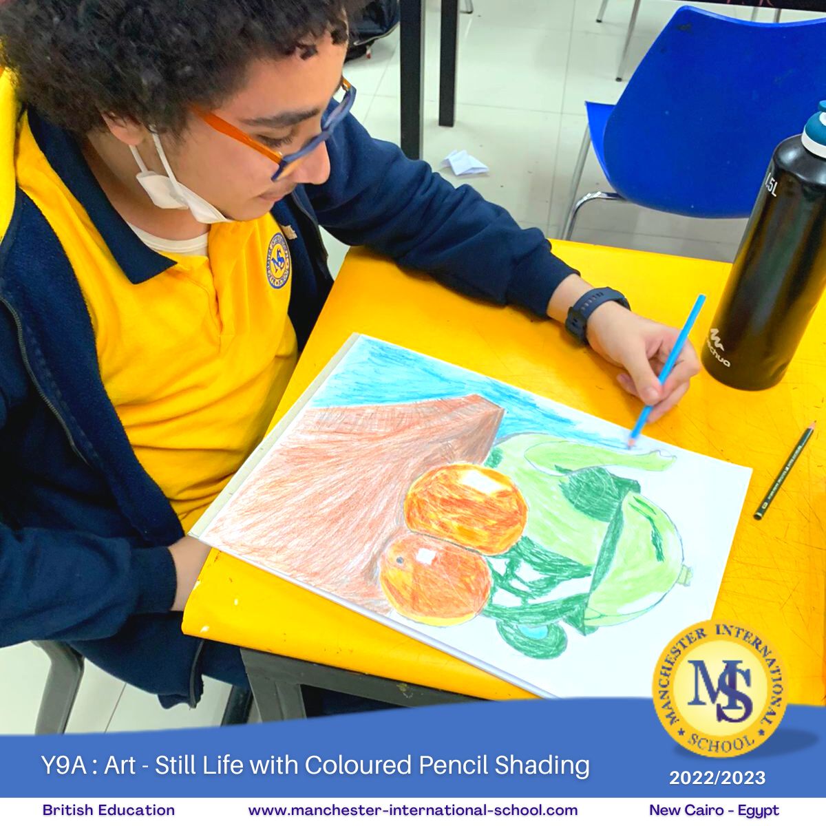 Y9A : Art – Still Life with Coloured Pencil Shading
